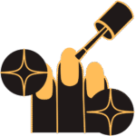 gold black minimalist elegant beauty salon logo (21)